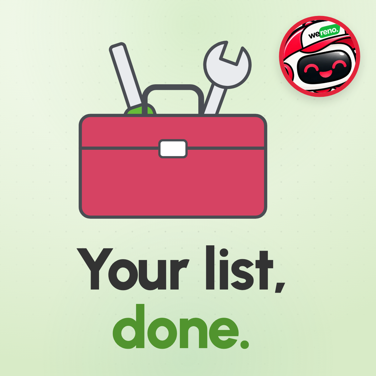 Your list, done. Handyman.ai, Handyman services